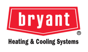 The Bryant logo is displayed in red and white above black text that reads “Heating & Cooling Systems.”.